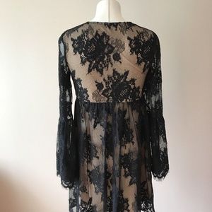 Xhilaration Dresses - Womens Black Ebony Floral Lace Long Sleeve Shift Xhilaration Dresses - Womens Black Ebony Floral Lace Long Sleeve Shift